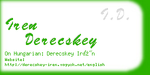 iren derecskey business card